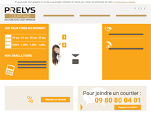 Tablet Screenshot of prelys-courtage.com